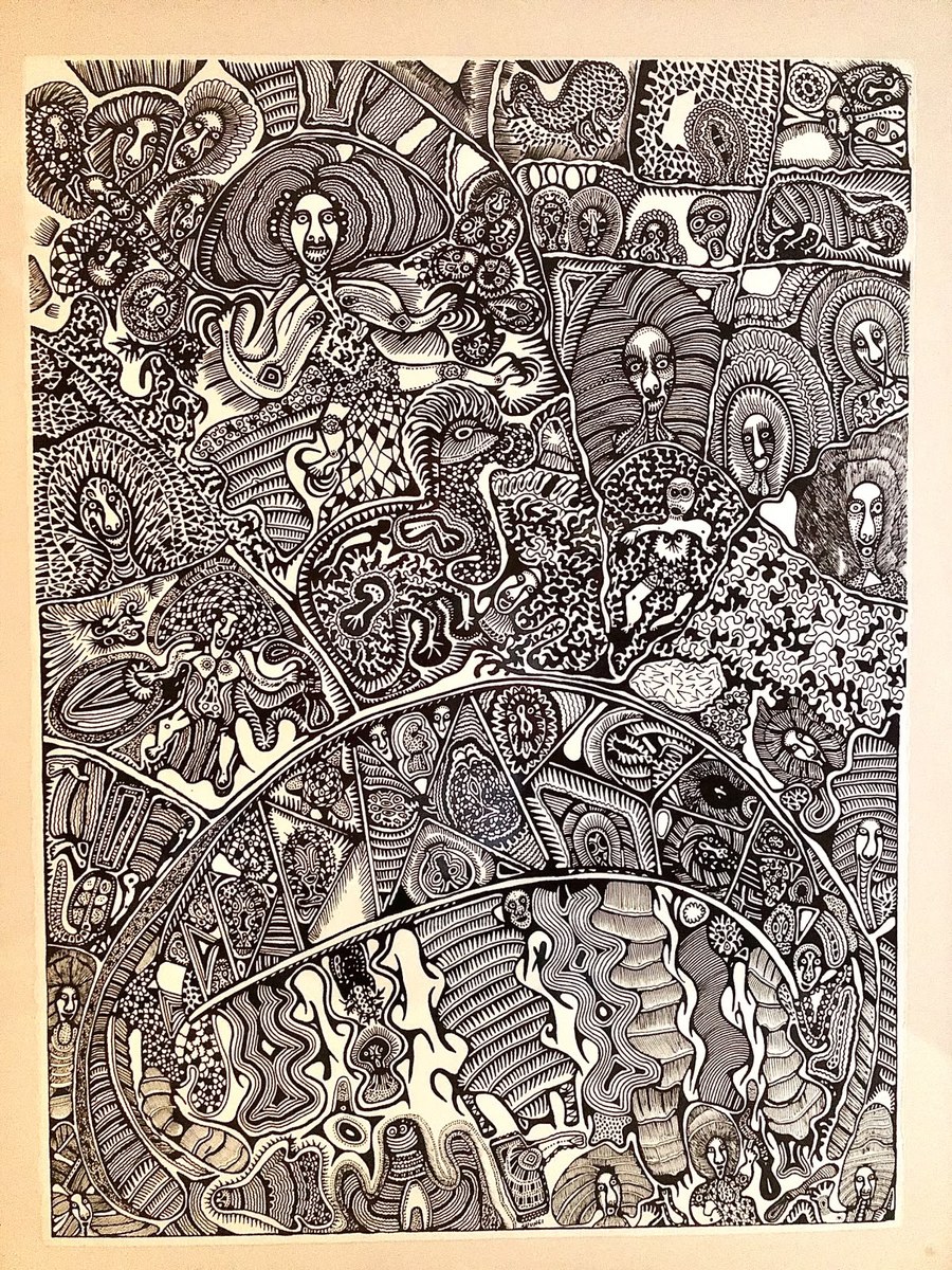 Original print/drawing by Cecil King Wungi